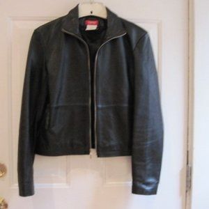 Leather Jacket by Esprit - Size Small